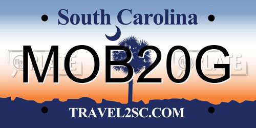 MOB20G South Carolina License Plate