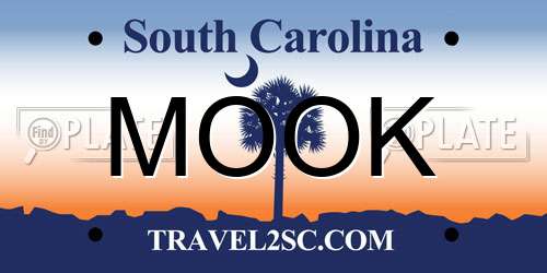 MOOK South Carolina License Plate