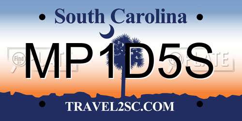 MP1D5S South Carolina License Plate