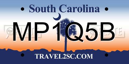 MP1Q5B South Carolina License Plate