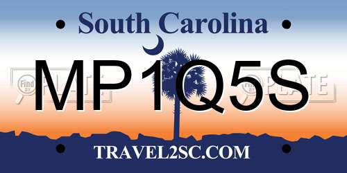 MP1Q5S South Carolina License Plate