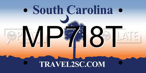 MP7I8T South Carolina License Plate