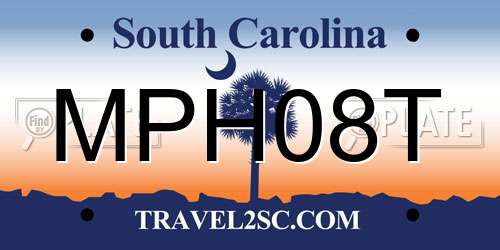 MPH08T South Carolina License Plate