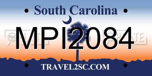 MPI2084 South Carolina License Plate