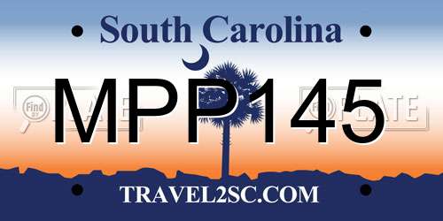 MPP145 South Carolina License Plate