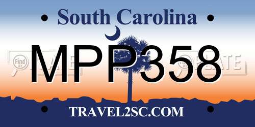 MPP358 South Carolina License Plate