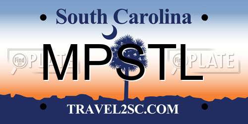 MPSTL South Carolina License Plate
