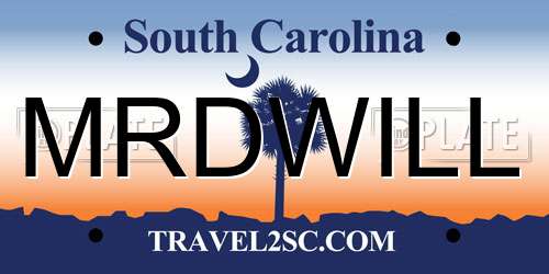 MRDWILL South Carolina License Plate