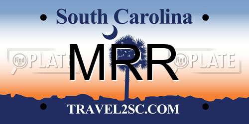 MRR South Carolina License Plate