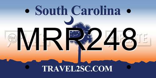 MRR248 South Carolina License Plate