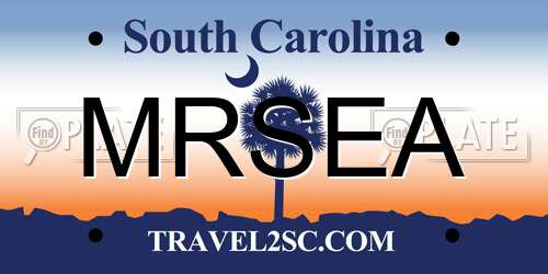MRSEA South Carolina License Plate