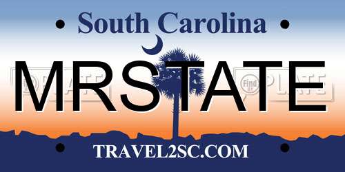 MRSTATE South Carolina License Plate