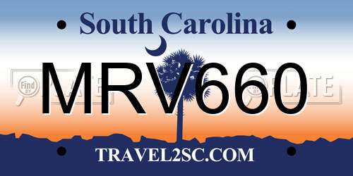 MRV660 South Carolina License Plate