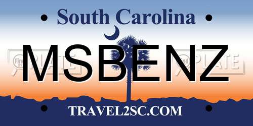 MSBENZ South Carolina License Plate