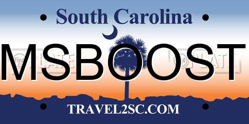MSBOOST South Carolina License Plate