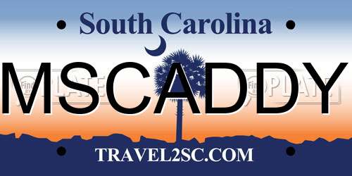 MSCADDY South Carolina License Plate