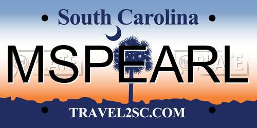 MSPEARL South Carolina License Plate