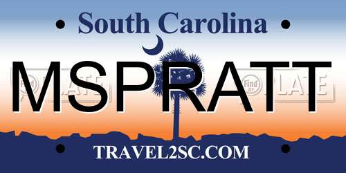 MSPRATT South Carolina License Plate
