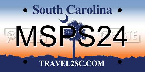 MSPS24 South Carolina License Plate