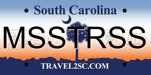 MSSTRSS South Carolina License Plate
