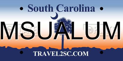 MSUALUM South Carolina License Plate
