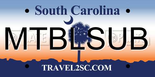 MTBLSUB South Carolina License Plate