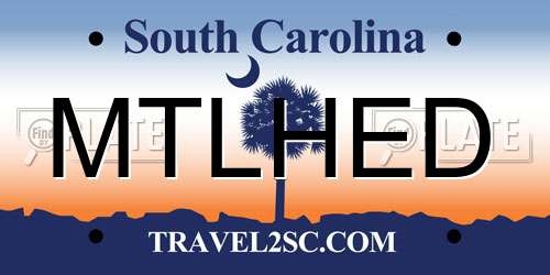 MTLHED South Carolina License Plate
