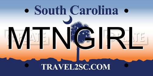 MTNGIRL South Carolina License Plate