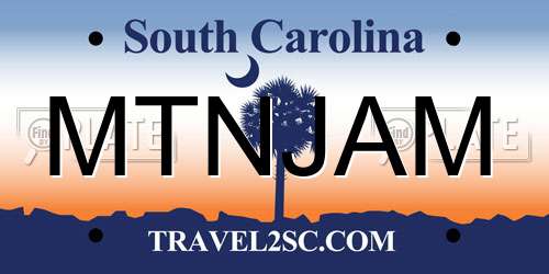 MTNJAM South Carolina License Plate