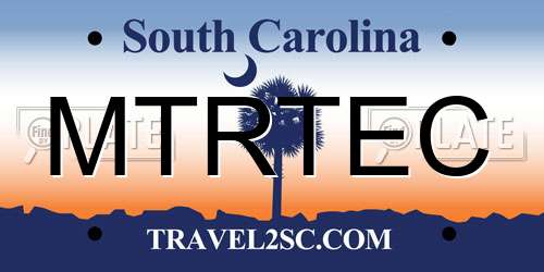 MTRTEC South Carolina License Plate