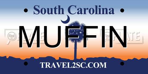 MUFFIN South Carolina License Plate