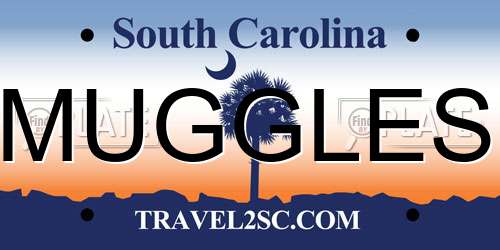 MUGGLES South Carolina License Plate