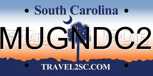 MUGNDC2 South Carolina License Plate