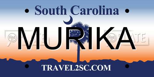 MURIKA South Carolina License Plate