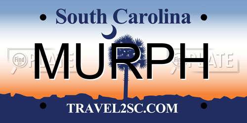 MURPH South Carolina License Plate