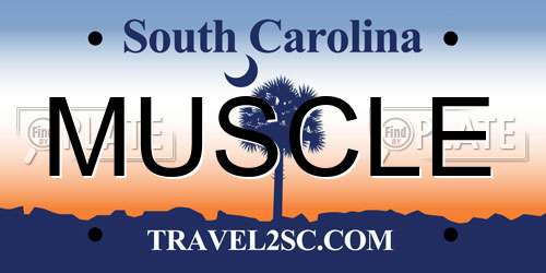MUSCLE South Carolina License Plate