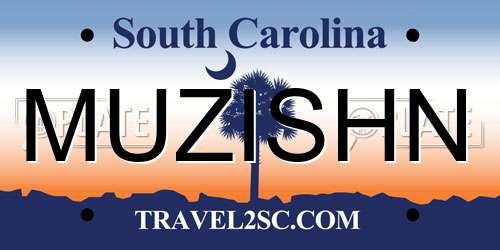 MUZISHN South Carolina License Plate