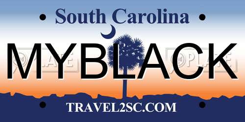 MYBLACK South Carolina License Plate