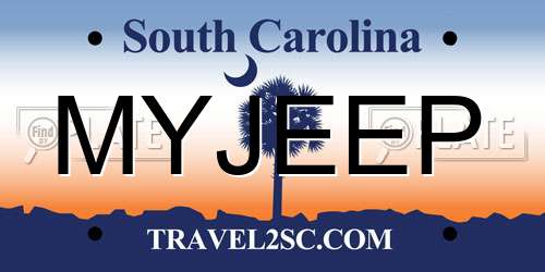MYJEEP South Carolina License Plate