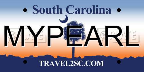 MYPEARL South Carolina License Plate