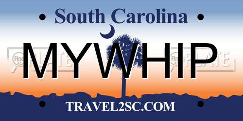 MYWHIP South Carolina License Plate