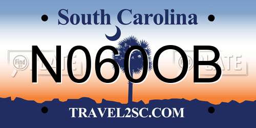 N060OB South Carolina License Plate