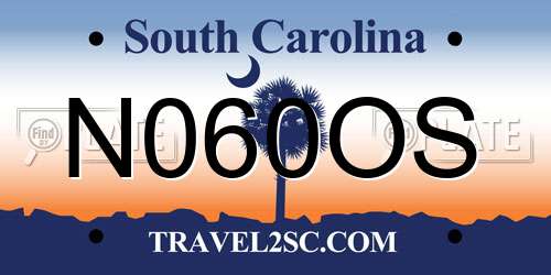 N060OS South Carolina License Plate