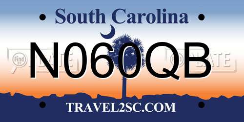 N060QB South Carolina License Plate