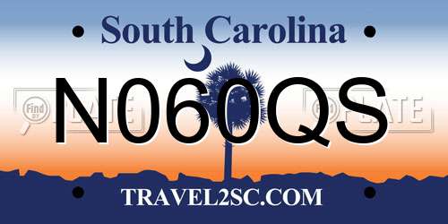 N060QS South Carolina License Plate