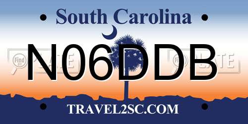 N06DDB South Carolina License Plate