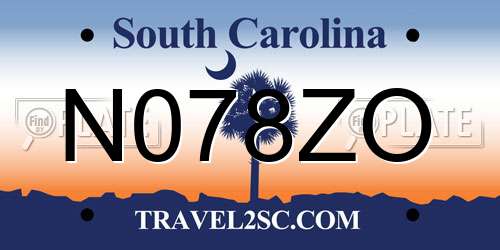 N078ZO South Carolina License Plate