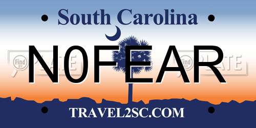 N0FEAR South Carolina License Plate