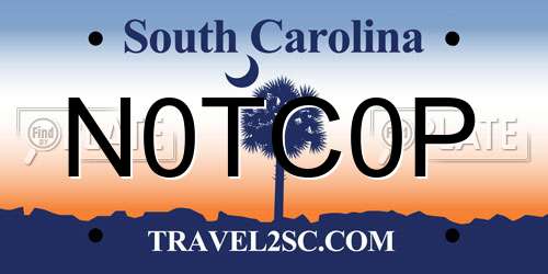 N0TC0P South Carolina License Plate