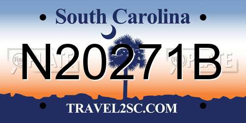 N20271B South Carolina License Plate